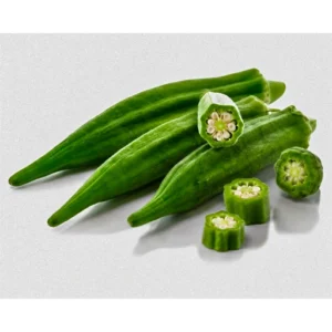 Fresh okra bhindi vegetable for cooking at Euro Hyper Market
