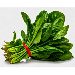 Fresh spinach palak leaves for cooking at Euro Hyper Market