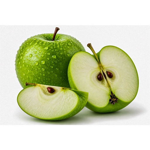 Fresh green apple sabz saib fruit at Euro Hyper Market