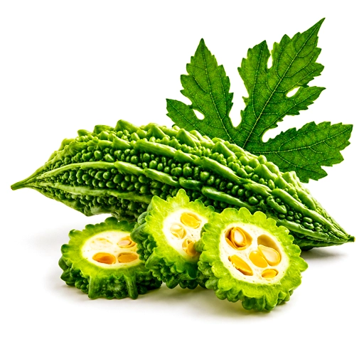 Fresh bitter gourd karela vegetable for cooking at Euro Hyper Market