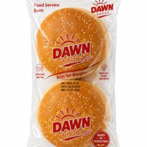 Dawn Burger Bun 2 Pcs soft fresh buns for burgers at Euro Hyper Market