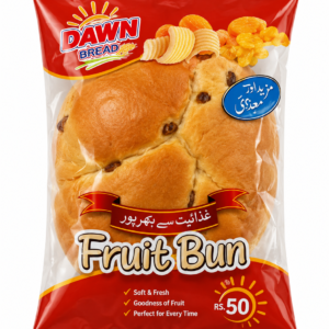 Dawn Fruit Bun soft fresh bakery bun for snacks and tea at Euro Hyper Market