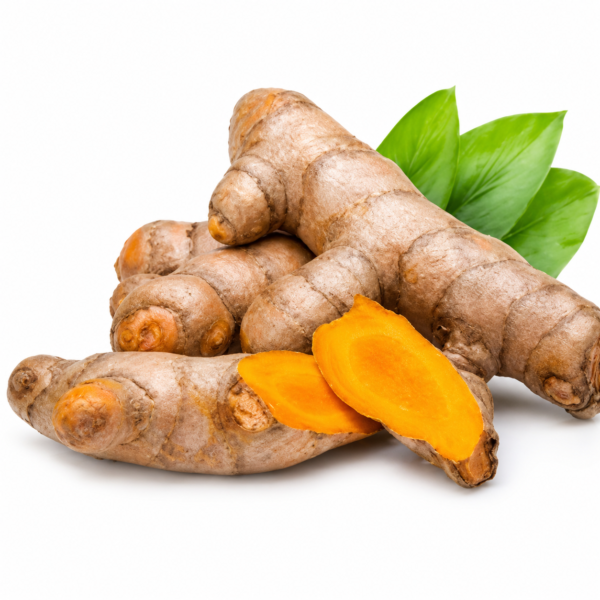 Fresh turmeric root kachi haldi for cooking at Euro Hyper Market