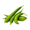 Fresh ridge gourd tori vegetable for cooking at Euro Hyper Market