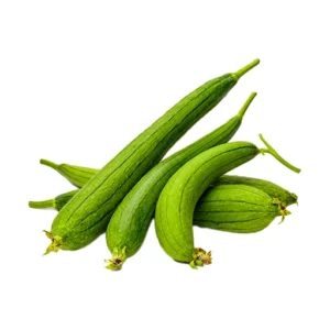 Fresh ridge gourd tori vegetable for cooking at Euro Hyper Market